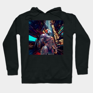 Cyberpunk Warrior Juggernaut Hoodie